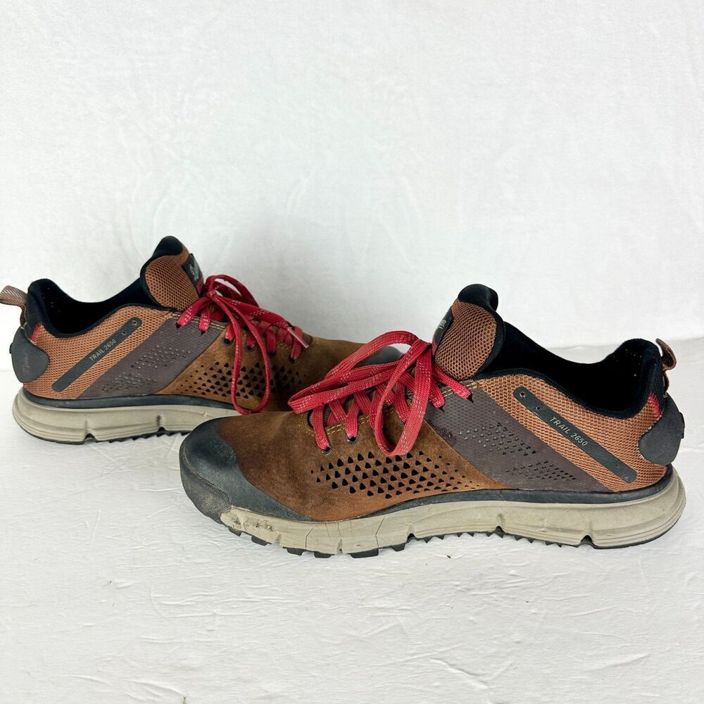Danner Mens Trail 2650 Shoes Size 10.5 3" Brown/Red Outdoor Hiking Vibram Suede - Picture 3 of 9